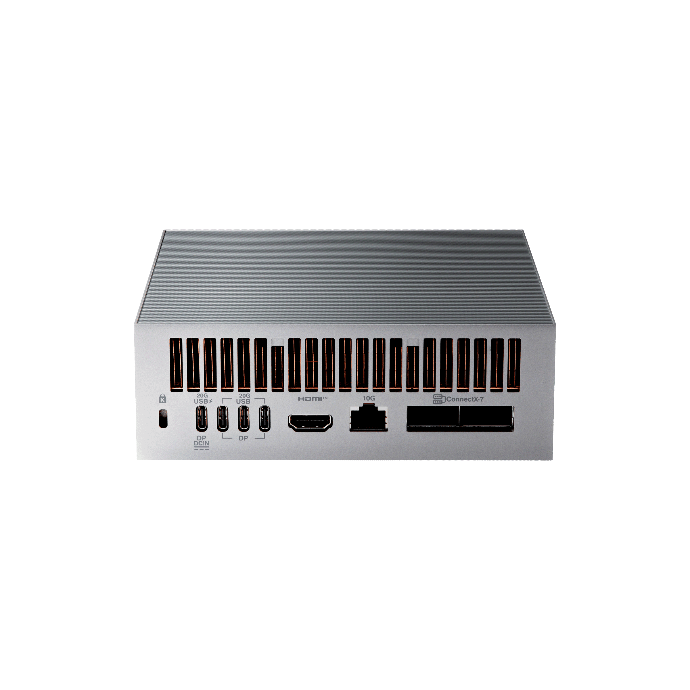 ASUS Ascent GX10 rear I/O ports