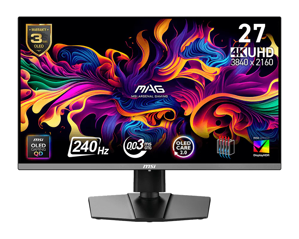 MSI MAG 272UP QD-OLED X24 / 26.5" / 4K / 240Hz / QD-OLED