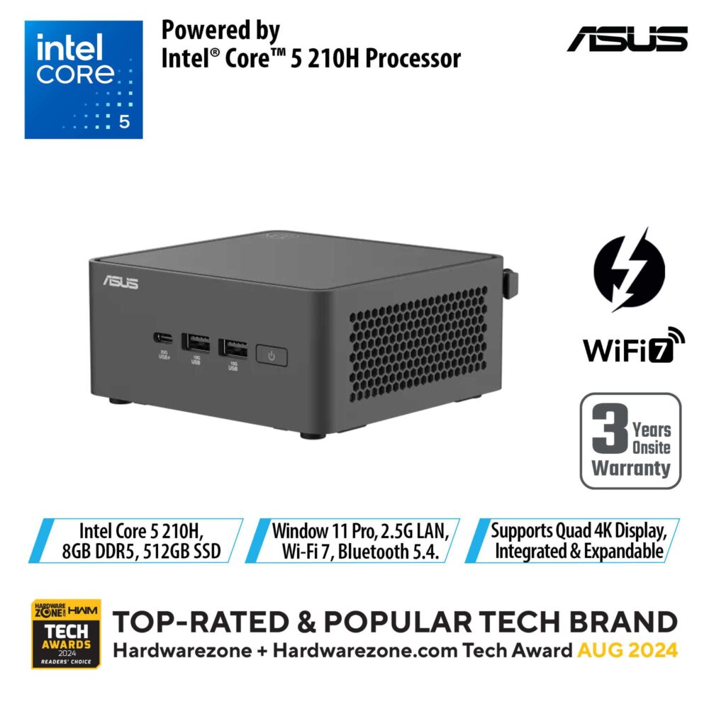 ASUS NUC 15 PRO TALL CORE 5-210H