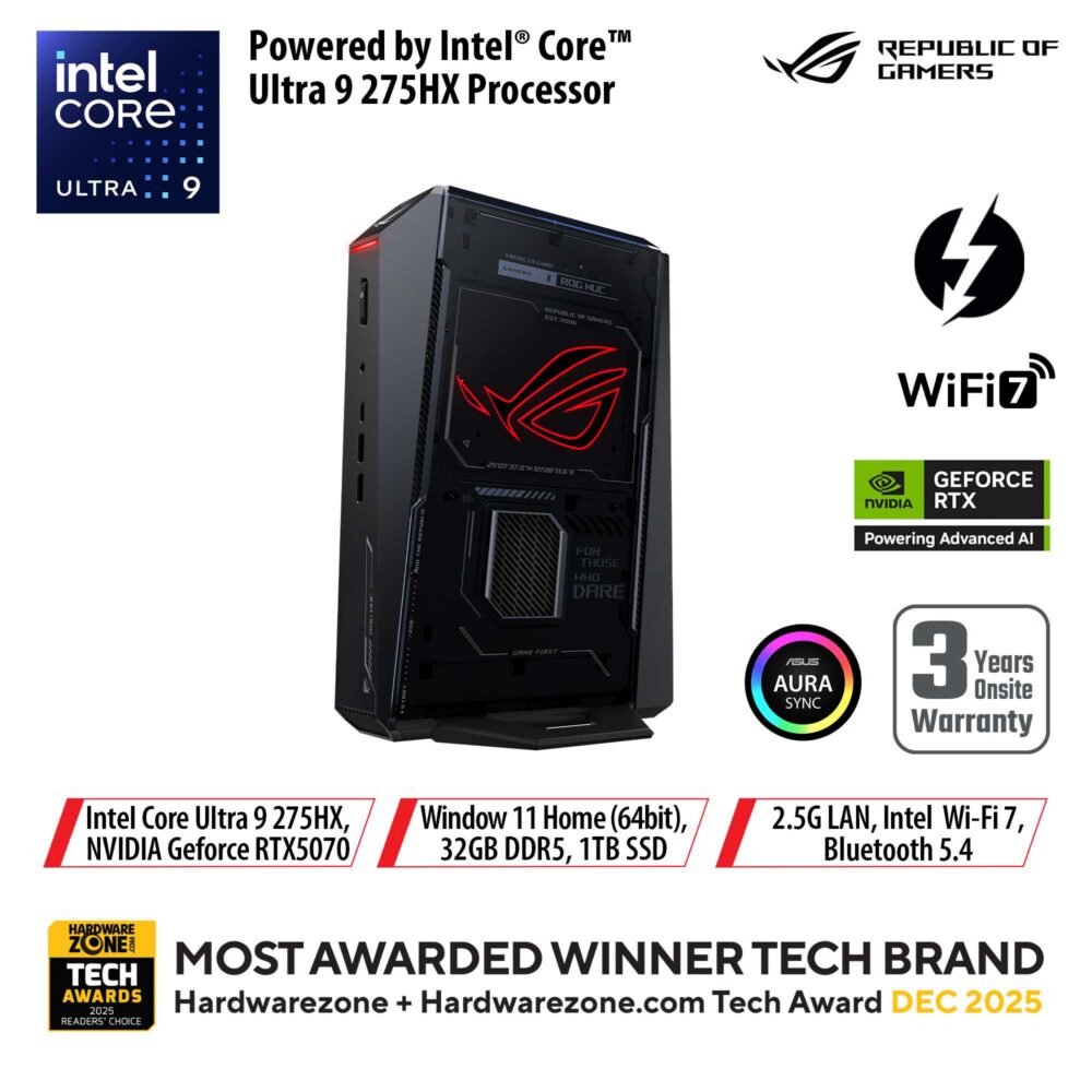 ASUS ROG NUC ULTRA 9-275HX RTX5070 1TB