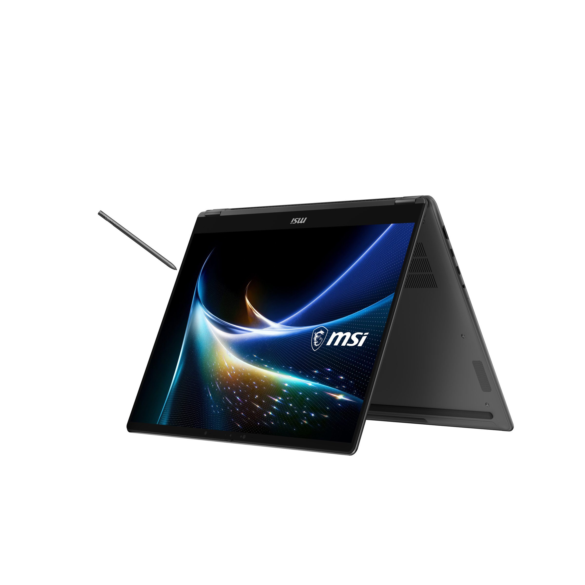 MSI Prestige N16 Flip AI+, Tent mode with Nano Pen