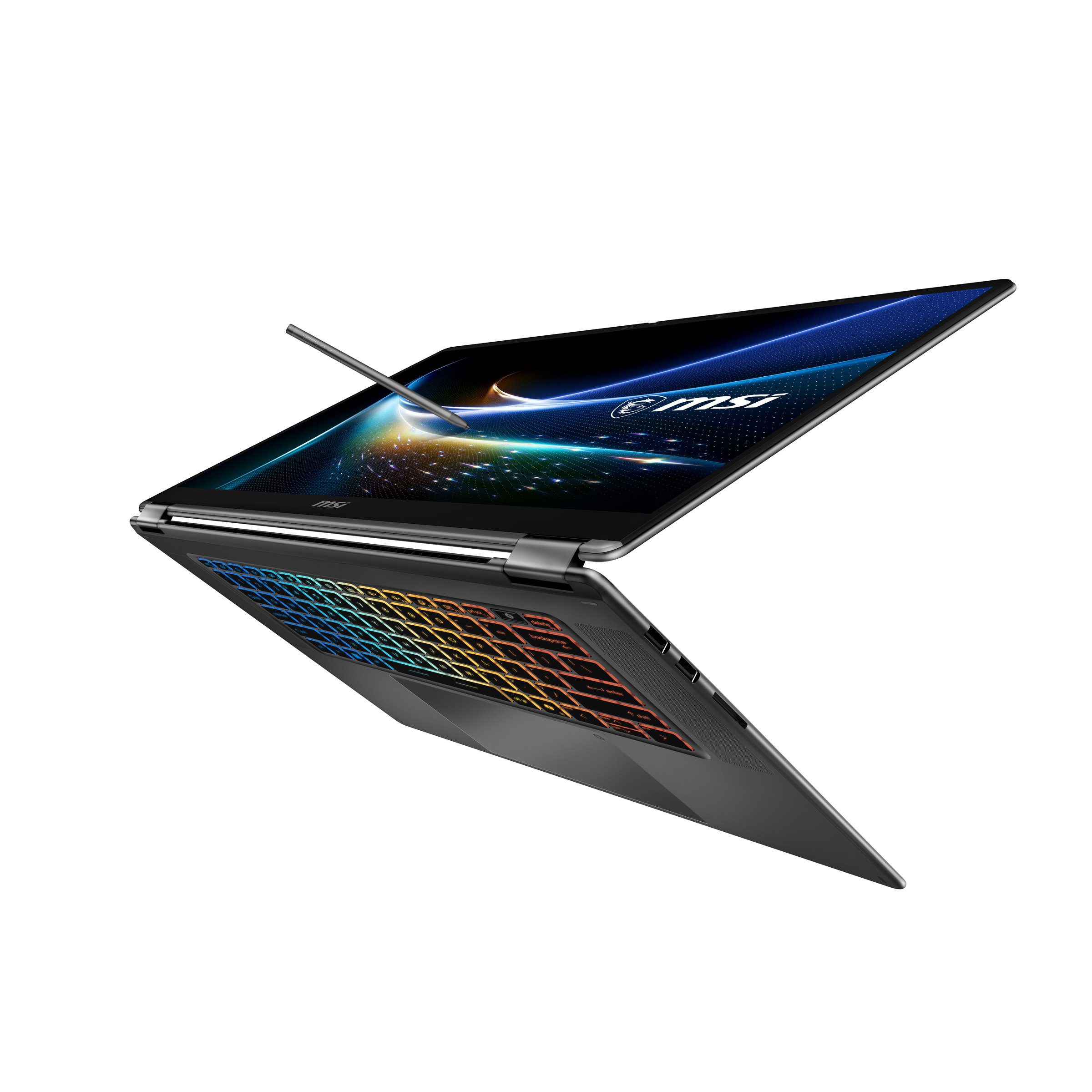 MSI Prestige N16 Flip AI+, Tablet-flat mode with Nano Pen