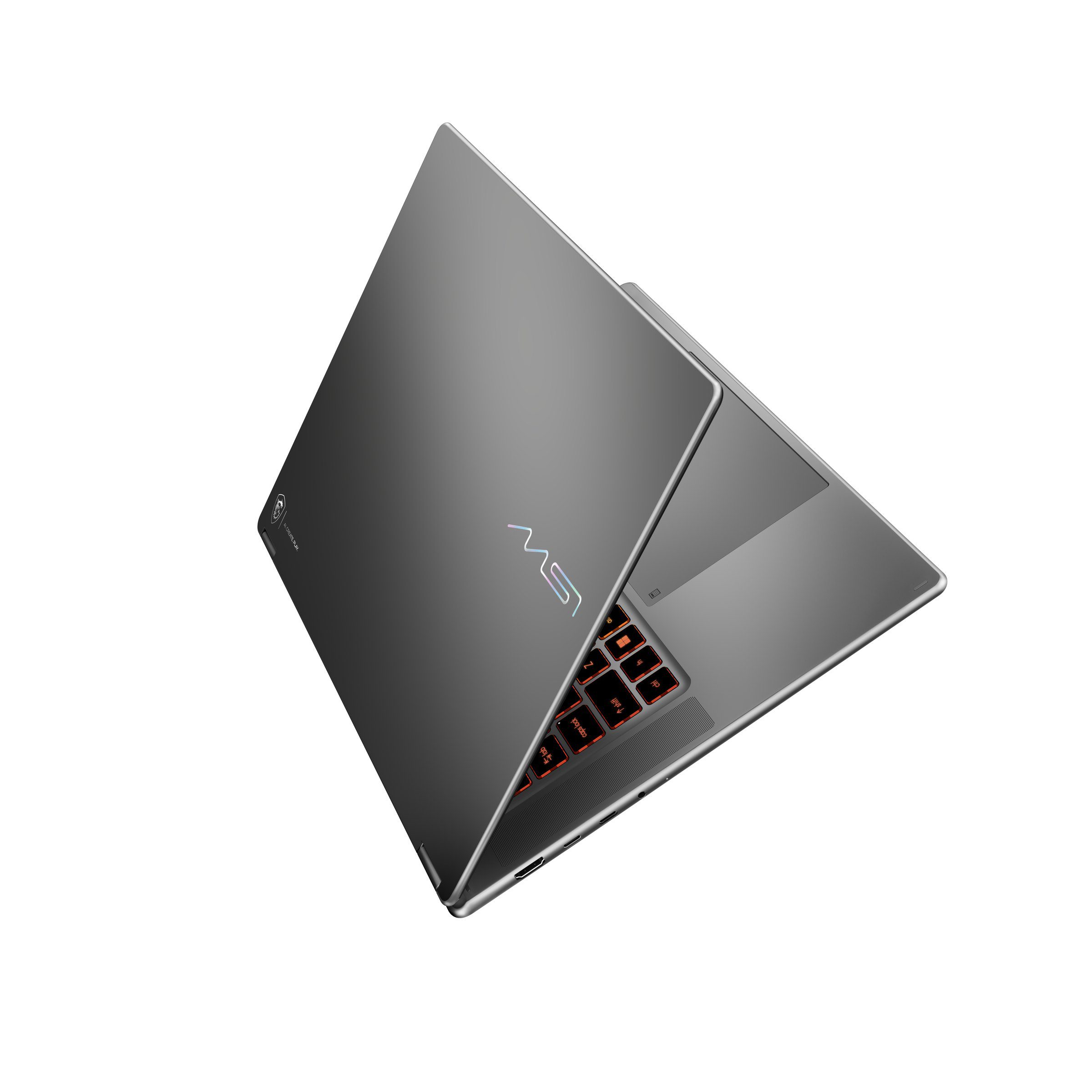 MSI Prestige N16 Flip AI+, Lid and keyboard